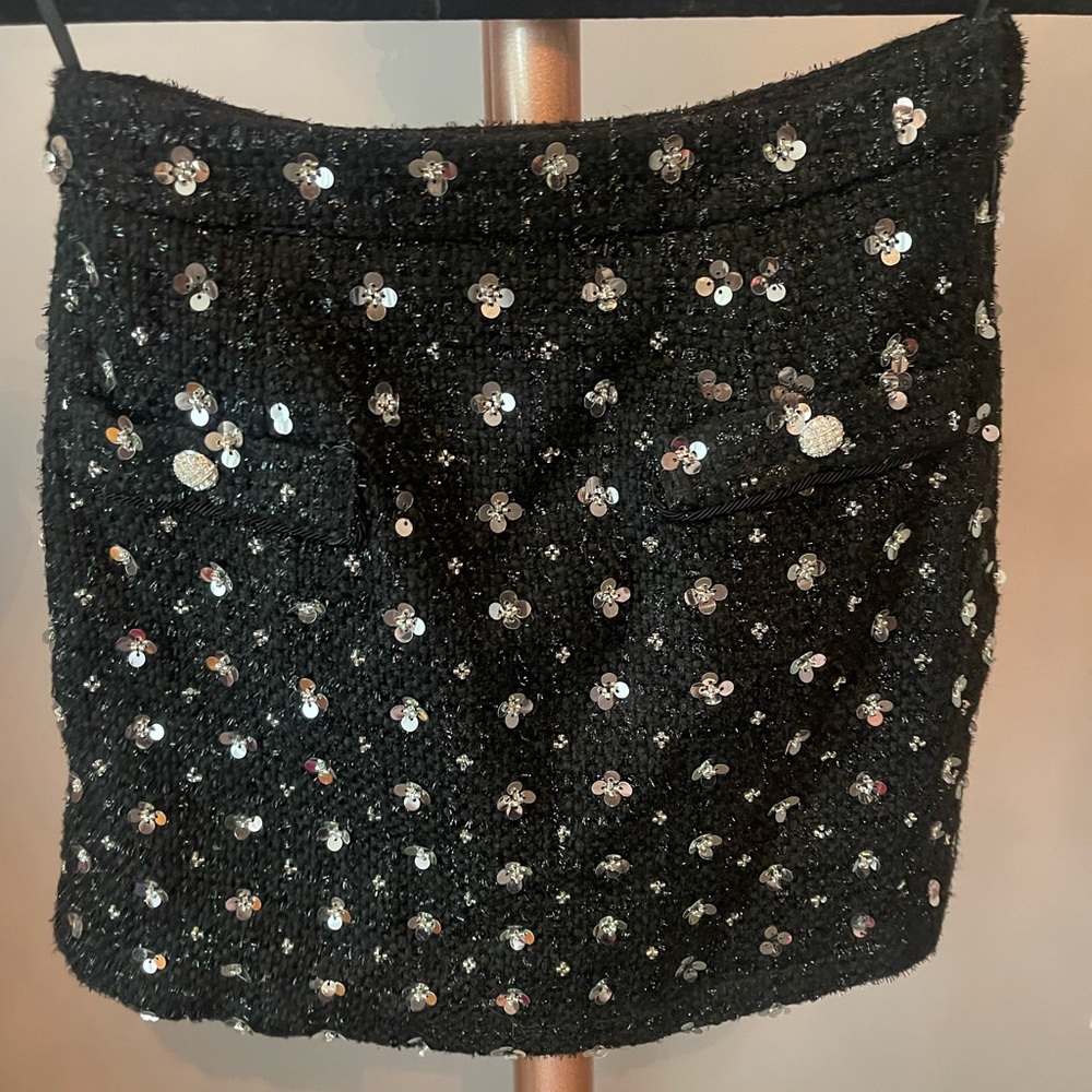 NWT Dream Sister Jane size small sequin Boucle mini skirt.
